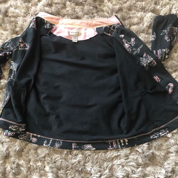 ELCC zipper jacket plus size 1X black pink - Picture 13 of 13